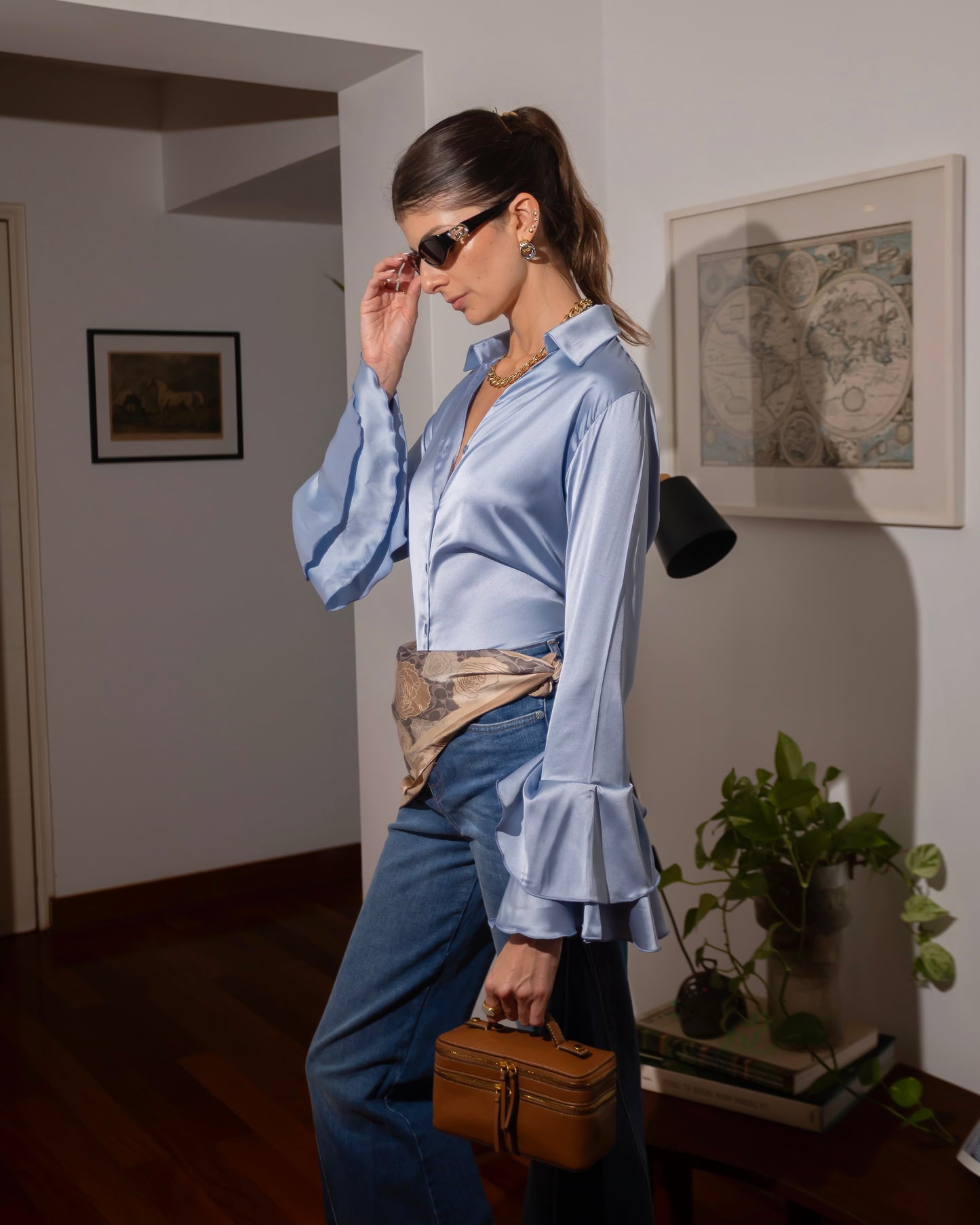 Camille Shirt - Ice Blue