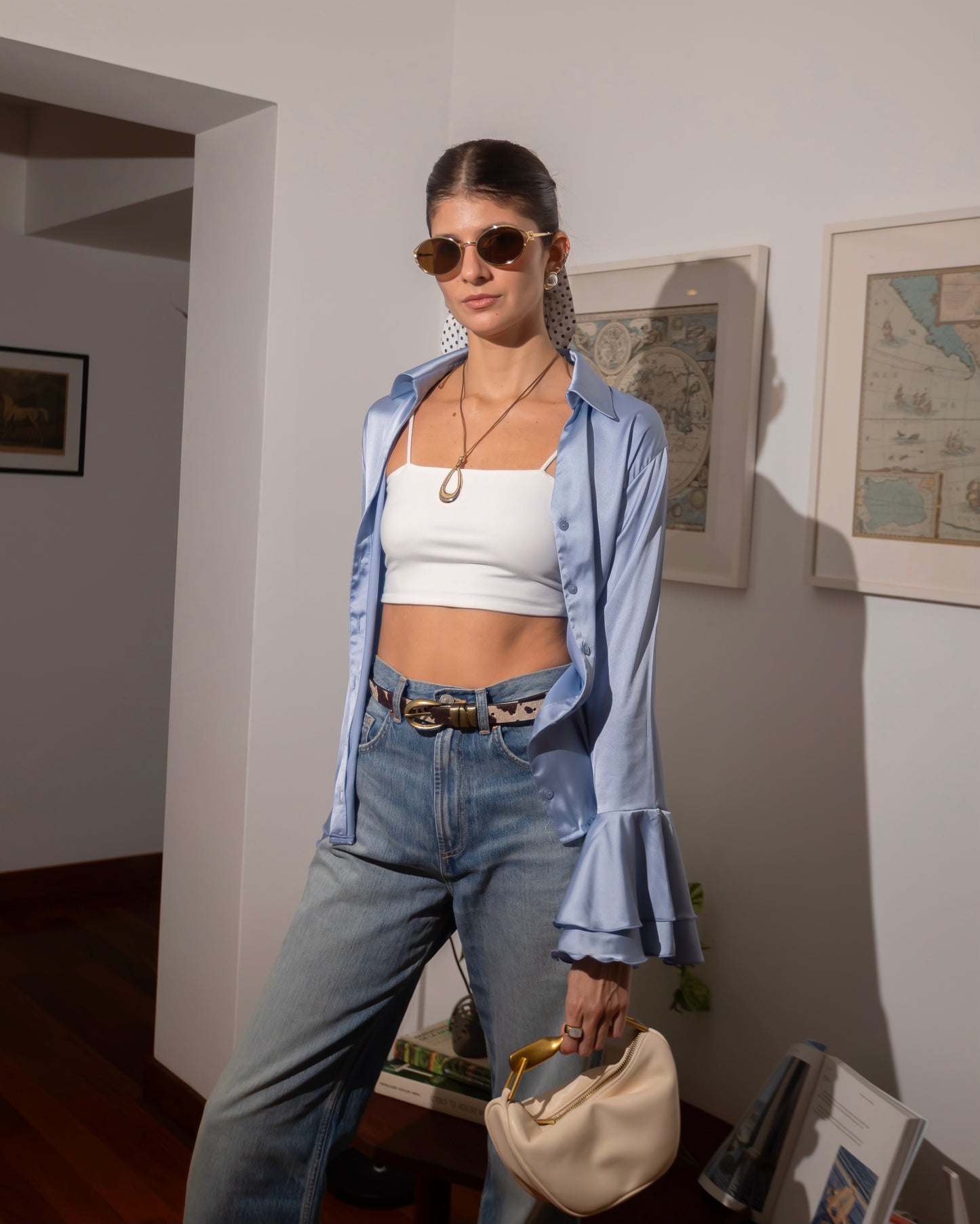 Camille Shirt - Ice Blue